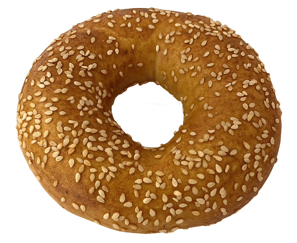 Bagel mit Geschmacksrichtung Brezelglasur