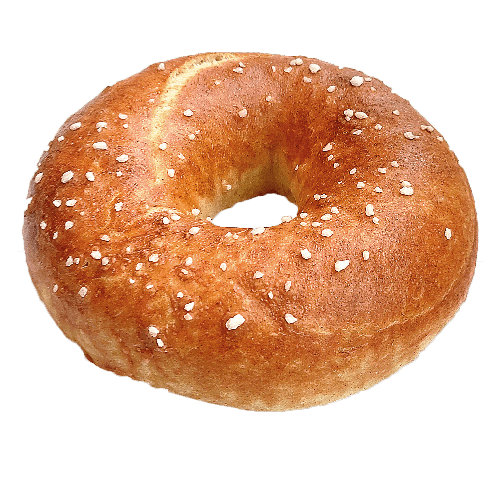 Bagel mit Geschmacksrichtung Brezelglasur