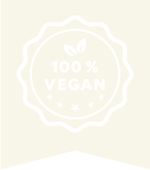 100% vegan - Abzeichen